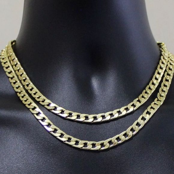 14K Cuban Link Chocker Set - Picture 2 of 5